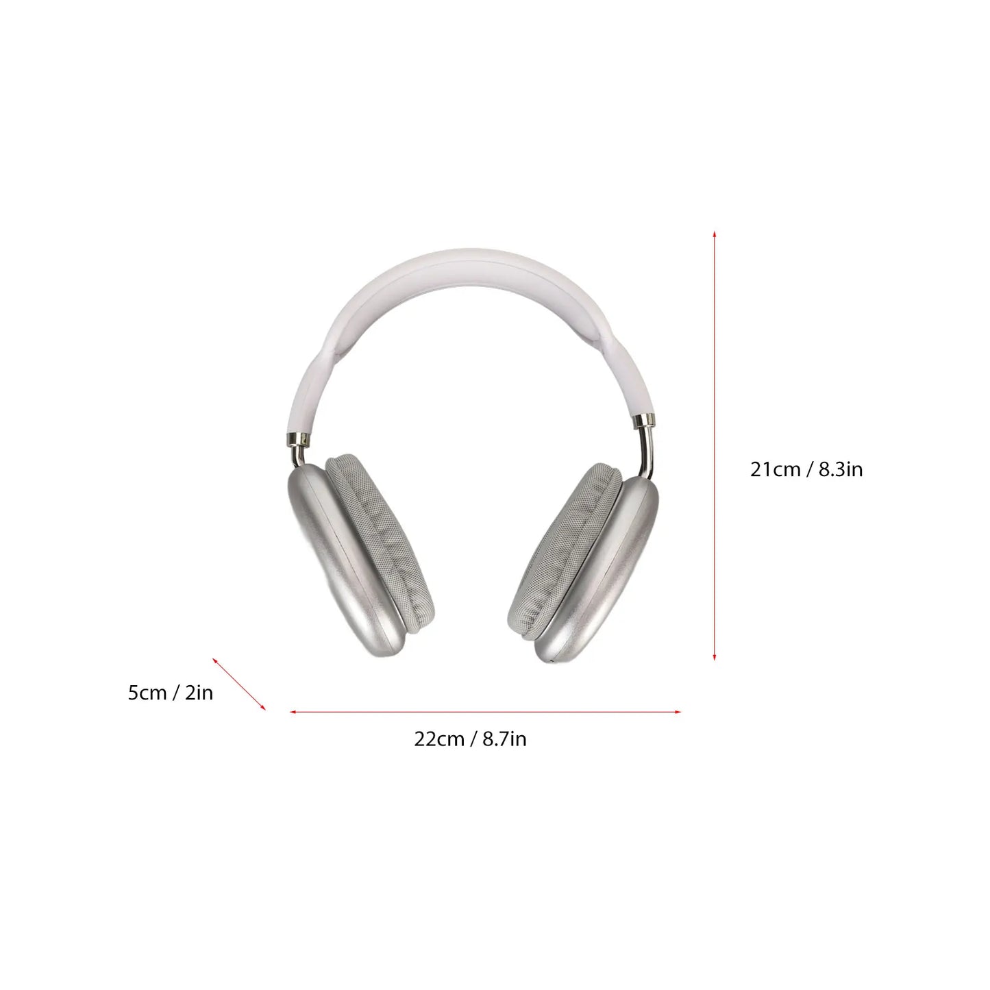 Bluetooth Headphone HiFi Deep Bass Built in Mic Support Memory Card Wireless Headset