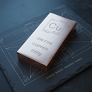 Solid Copper Bars, 10-Piece Decorative Ingot Set