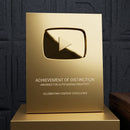 YouTube Play Button, 100K YouTube Award, YouTube Creator Award, 100K Subscribers Award, YouTube Gold Play Button, Custom YouTube Plaque, YouTube Award Plaque, Creator Award 2026, YouTube Milestone Award, 100K Creator Plaque, Gold Aluminum Plaque, YouTuber Gift, Content Creator Award, YouTube Subscriber Award, Custom Creator Plaque, YouTube Achievement Award, 100K YouTube Plaque, Gold Creator Award, YouTube Channel Award, YouTube Gift,