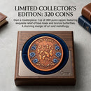 metamorphosis butterfly medallion, pure copper medal, .999 copper round, butterfly copper coin, 3D copper medallion, collectible copper medal, Catrina copper medal, Day of the Dead medal, Mexican collectible medal, UV printed copper medal, Venetian mask medal, Harlequin carnival medal, 2024 copper medal, 3D collectible badge, black cat collectible, moon witch medal, mystic cat medal, 2026 collectible medal, fantasy decorative medal, copper collector gift