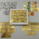 36Pcs Gold-Plated US Dollar Bills – Gold Foil Banknotes for Collecting & Home Decor