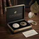 Digital Dissolve Morgan Version, Morgan coin magic, coin magic trick, close up magic, magic gimmick, coin illusion, visual magic trick, coin transposition, magician props, magic props, close up illusion, professional magic trick, Morgan gimmick, coin tricks, magic accessories,