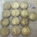 US Full Set (1878-1893) 13Pcs CC Morgan dollar  Plated Coins