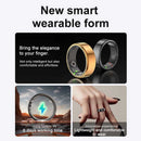 Ultrahumn Air Smart Ring – Gold Titanium Steel, Health Tracker, IP68 & 3ATM Waterproof