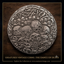 Europe Halloween Nickel Silver Commemorative Coin – Skull Cathedral Souvenir Medal