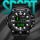 men’s sports watch, waterproof watch, electronic wristwatch, large dial watch, multifunctional watch, luminous watch, digital sports watch, outdoor men watch, casual men’s wristwatch, quartz movement watch, reloj hombre deportivo, shock resistant watch, fitness wristwatch, men waterproof digital, stylish men’s sport watch,