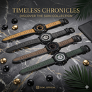 5 Pcs Men’s Leather Military Watch Set – Sport Fashion Quartz Watches with Calendar Date
