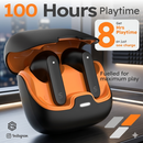 Bluetooth 5.4 TWS Wireless Earbuds – ENC Noise Cancelling Earphones with Dual Mic & Ultra Low Latency