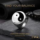 Yin Yang ring, Tai Chi ring, men's stainless steel ring, Chinese symbol jewelry, men's fashion accessories, punk style ring, statement jewelry men, spiritual symbol ring, unique men's jewelry, fashion finger ring, stainless steel jewelry, men's party accessories, alternative fashion ring, gift for men, trendy men's ring.