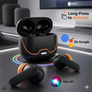 Bluetooth 5.4 TWS Wireless Earbuds – ENC Noise Cancelling Earphones with Dual Mic & Ultra Low Latency