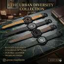 5 Pcs Men’s Leather Military Watch Set – Sport Fashion Quartz Watches with Calendar Date