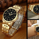 Gold Watches For Men Stainless Steel Casual Business - Mens Wrist Watch Waterproof
