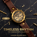 Fashion Women’s Leather Watch – Music Style Elegant Ladies Quartz Wristwatch Relogio Feminino