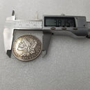 1878 Hobo Nickel Morgan Dollar – Skull Carved  Coin Art