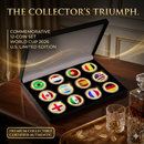 12PCS - 2026 Soccer Commemorative Coins Collection Box – Football Fan Souvenir Gift Set