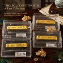 Qing Dynasty Gold Bar Replica, Five Emperors Gold Bars, Ancient Chinese Gold Ingot, 10cm Gold Bar Replica, Copper Gilt Gold Bar, Chinese Antique Gold Bar, Gold Bar Collection Set, Replica Gold Bullion Bar, Feng Shui Gold Bars, Chinese Collectible Gold Ingot, Graded Box Gold Bar, Vintage Style Gold Bar, Five Emperors Ingot Set, Decorative Gold Bar Display, 