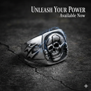 kull Punk Ring with Lightning Design – Retro Hip Hop Gothic Jewelry