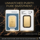 Heraeus Gold Plated Bar Copper Ingot with Serial Number – Collectible Bullion Replica Display Piece