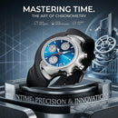 men's quartz watch, six hand watch, multifunction wristwatch, gradient color watch, Y2K men's watch, unique men's watch, twisted case watch, fashion wristwatch, modern quartz watch, creative watch, analog men's watch, stylish wristwatch, trendy men's accessories, casual watch, luxury fashion watch