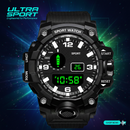 men’s sports watch, waterproof watch, electronic wristwatch, large dial watch, multifunctional watch, luminous watch, digital sports watch, outdoor men watch, casual men’s wristwatch, quartz movement watch, reloj hombre deportivo, shock resistant watch, fitness wristwatch, men waterproof digital, stylish men’s sport watch,