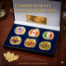 6 Pcs Football Collector Medals - 2026 Soccer Championship Gold Coins Collection