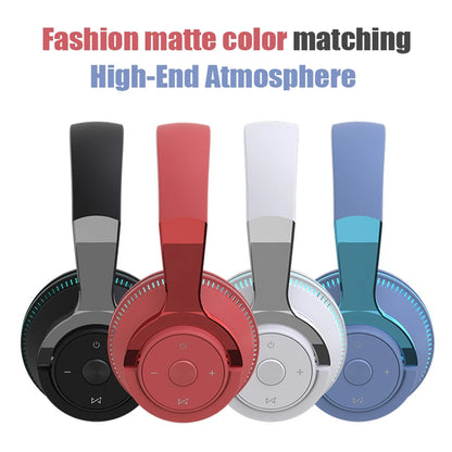 Bluetooth Headphones Head-mounted Noise Reduction Wireless Headset for Phones PC Gaming Headsets
