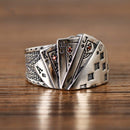 Card Ring, Vintage silver, Vintage Ring, card ring, vintage engagement rings, antique engagement rings, vintage wedding rings, antique rings, vintage wedding bands, art deco engagement ring,