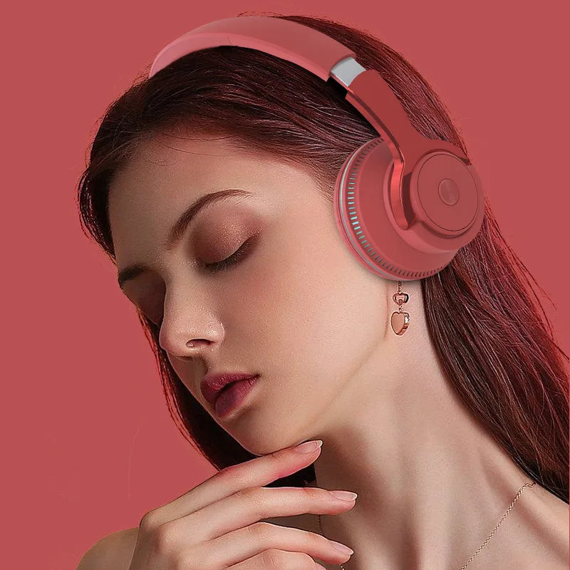 Bluetooth Headphones Head-mounted Noise Reduction Wireless Headset for Phones PC Gaming Headsets