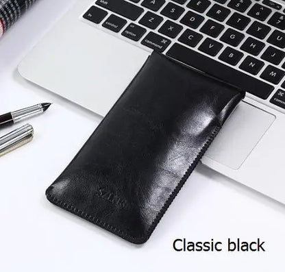 Super Slim Sleeve Pouch Cover – Microfiber Stitch Phone Bag Case