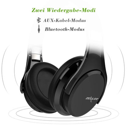 B21 Deep Bass Portable Touch Control Wireless Bluetooth Over-ear Headphones with Built-in Mic for Phone 6 6s 7/7 Plus