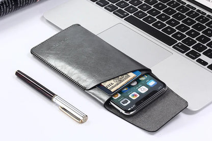 Super Slim Sleeve Pouch Cover – Microfiber Stitch Phone Bag Case