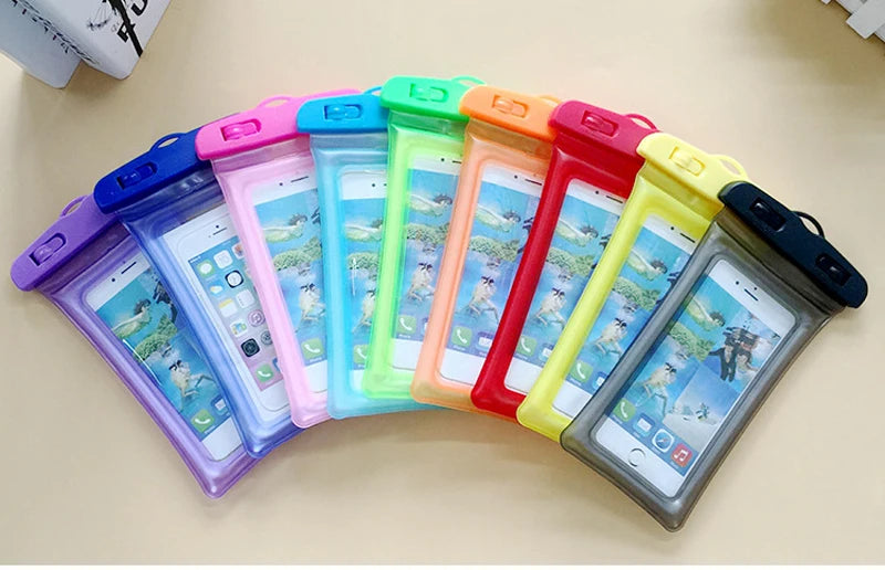 Universal Airbag Floating Waterproof Phone Pouch – Swim, Touchscreen, Underwater Protection!