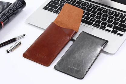 Super Slim Sleeve Pouch Cover – Microfiber Stitch Phone Bag Case