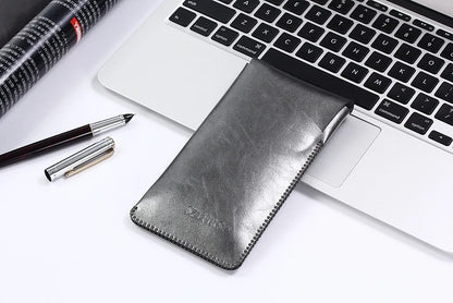 Super Slim Sleeve Pouch Cover – Microfiber Stitch Phone Bag Case