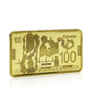 Canada Gold Bar, 100 CAD Gold, Robert Laird Gold,  gold bullion canada, purchase gold bars canada, gold bars for sale canada, buy gold biscuit canada, canada mint gold bar, gold bar buy canada, buy a gold bar in canada, cost of gold bar in canada,