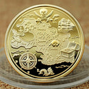 pirate coin, shakespeare 2 pound coin, gold pirate coins, pirates of the caribbean coin, pirate doubloons, gold treasure coins, skull 2 pound coin, 2 pound coin with skull,