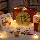 '-Plated Bitcoin Coin – 24K Shine