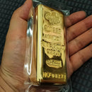 نسخة طبق الأصل 1:1 من سبيكة ذهب سويسرية وزنها 1 كجم، قطعة ذهبية سويسرية طبق الأصل، مناسبة لعرضها في متاجر المجوهرات والبنوك، مضادة للسرقة، نموذج