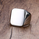 alphabet ring, signet ring men, stainless steel ring, father’s day gift, personalized ring