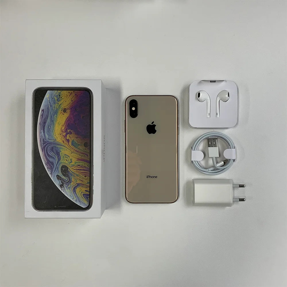 CellPhone For Apple iPhone XS 4G LTE - 5.8" ROM 64GB/256GB IOS Smartphone Hexa Core A12 Bionic NFC Unlocked Mobile Phone