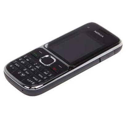 NO-kia C2 C2-01 GSM Mobile Phone - Unlocked 2G/3G Cellphone, Keyboard with Logo Button, Used Phone