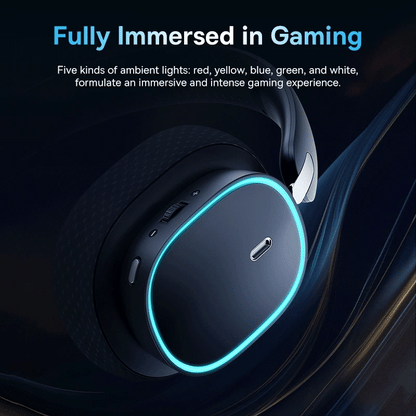 GH02 Wireless Gaming Headphones: Bluetooth 5.3 Over-Ear Headset with Mic & RGB