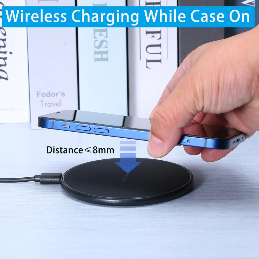 30W Wireless Charger Fast Charging Pad For iPhone 15/14/13/12 & Samsung S23/S22