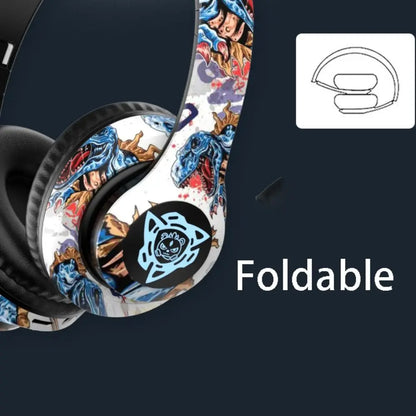 Bluetooth Headphones Hi-Fi Sound Bass Wireless Over The Ear Headphone Built In Mic Headset Noise Earphone