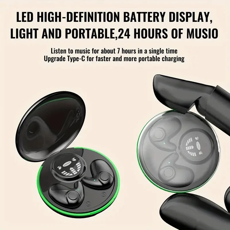 Invisible Sleep Bluetooth Earphones - Side Sleeper Comfort