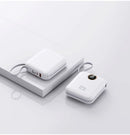 10000mAh Cute and compact portable power bank, 22.5W super fast charging, built-in cable, suitable for Phone