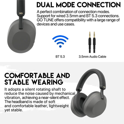 WH-06 Wireless Headphones Bluetooth 5.3, Wired/Wireless, 40MM Driver, 20hr Playback for PC