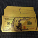 100 x $100 Dollar Bills – 24K Gold Foil Fake Money Banknotes (100 Pcs Set)