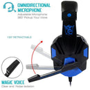 Gaming Headphones with Mic - Over-Ear Bluetooth 5.3, 40mm Driver, 2.4G Cable, RGB Headset