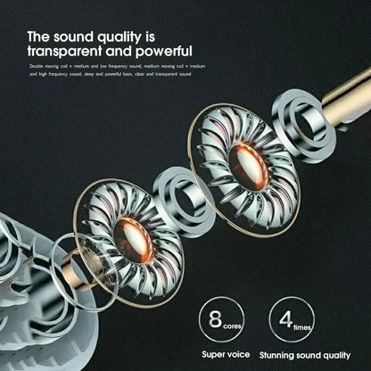 Pro4 TWS Bluetooth Earphones 9D Stereo Wireless Headphones InEar HiFi Earbuds HandsFree Headset With Microphone